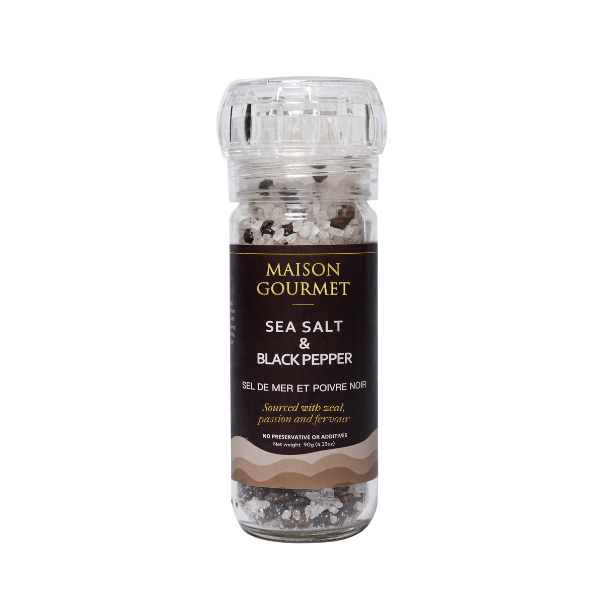Maison Gourmet Ancient Sea Salt & Black Pepper Grinder