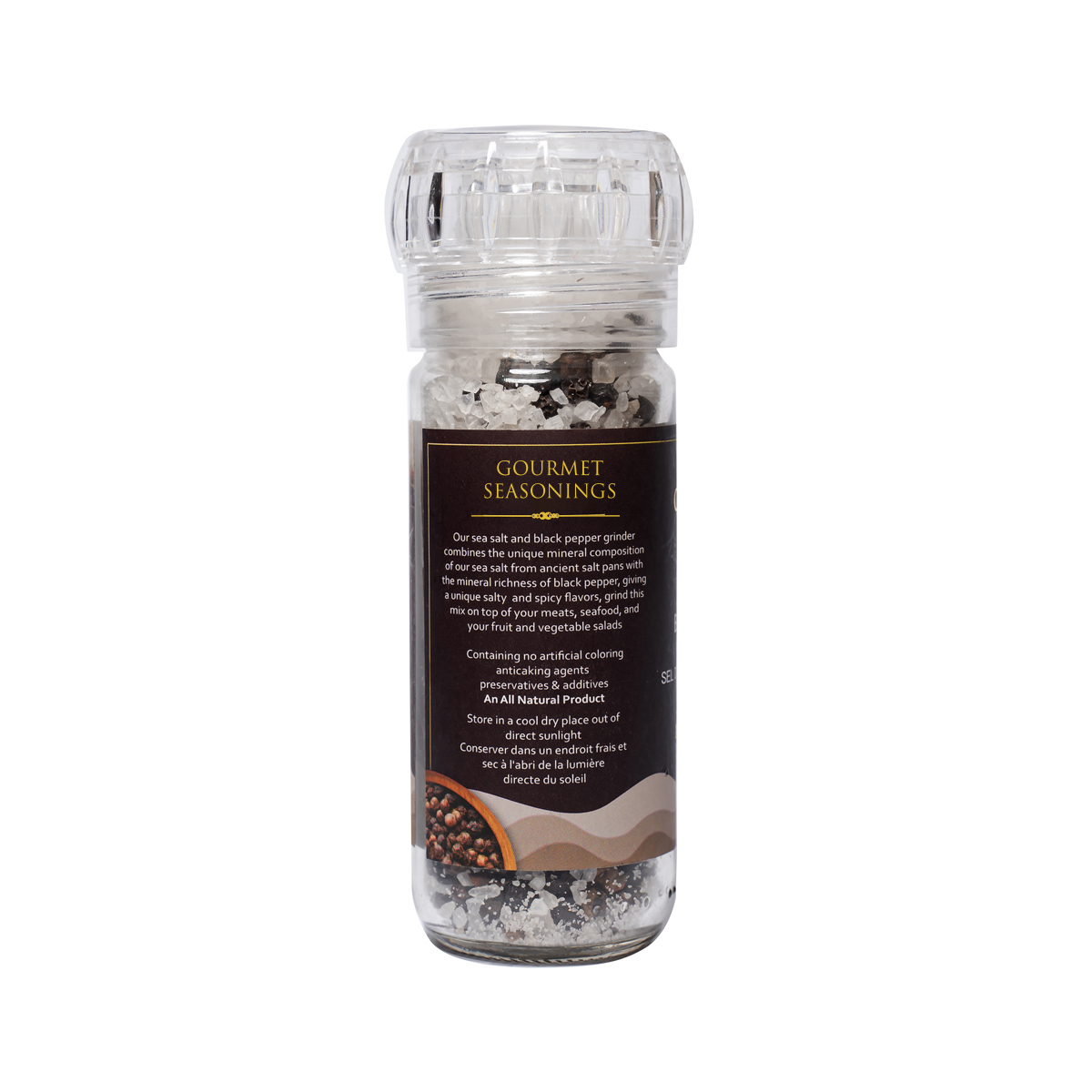 Maison Gourmet Ancient Sea Salt & Black Pepper Grinder - Image 3