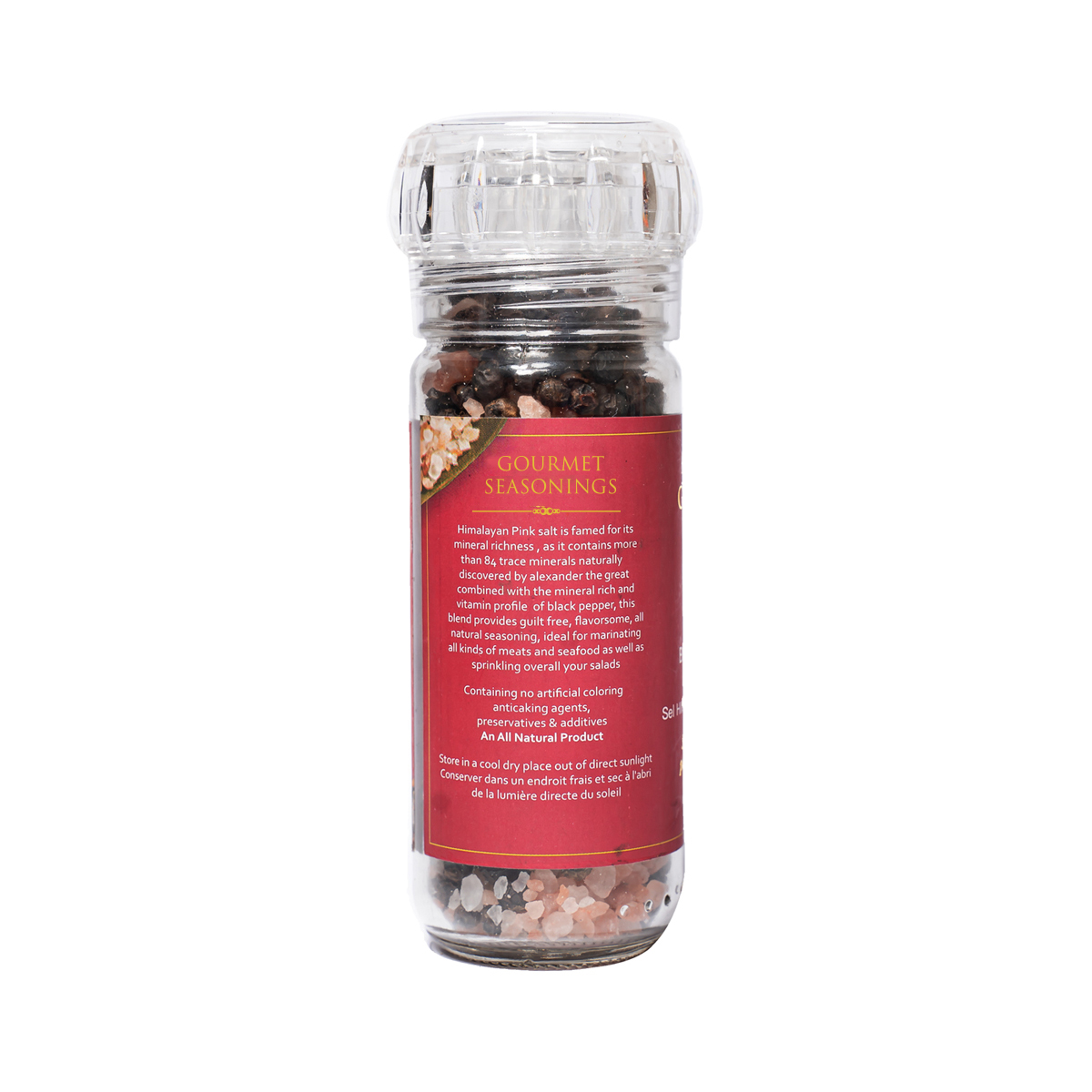 Maison Gourmet Himalayan Pink Salt & Black Pepper Grinder - Image 3