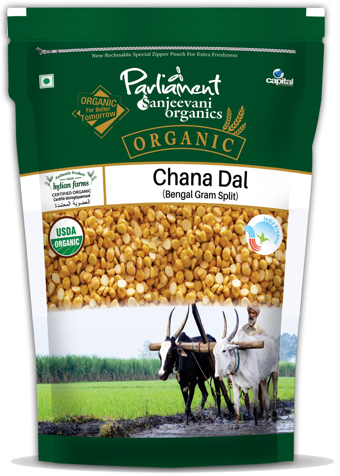 Parliament Sanjeevni Organic Chana Dal (Bengal gram split) - Image 2