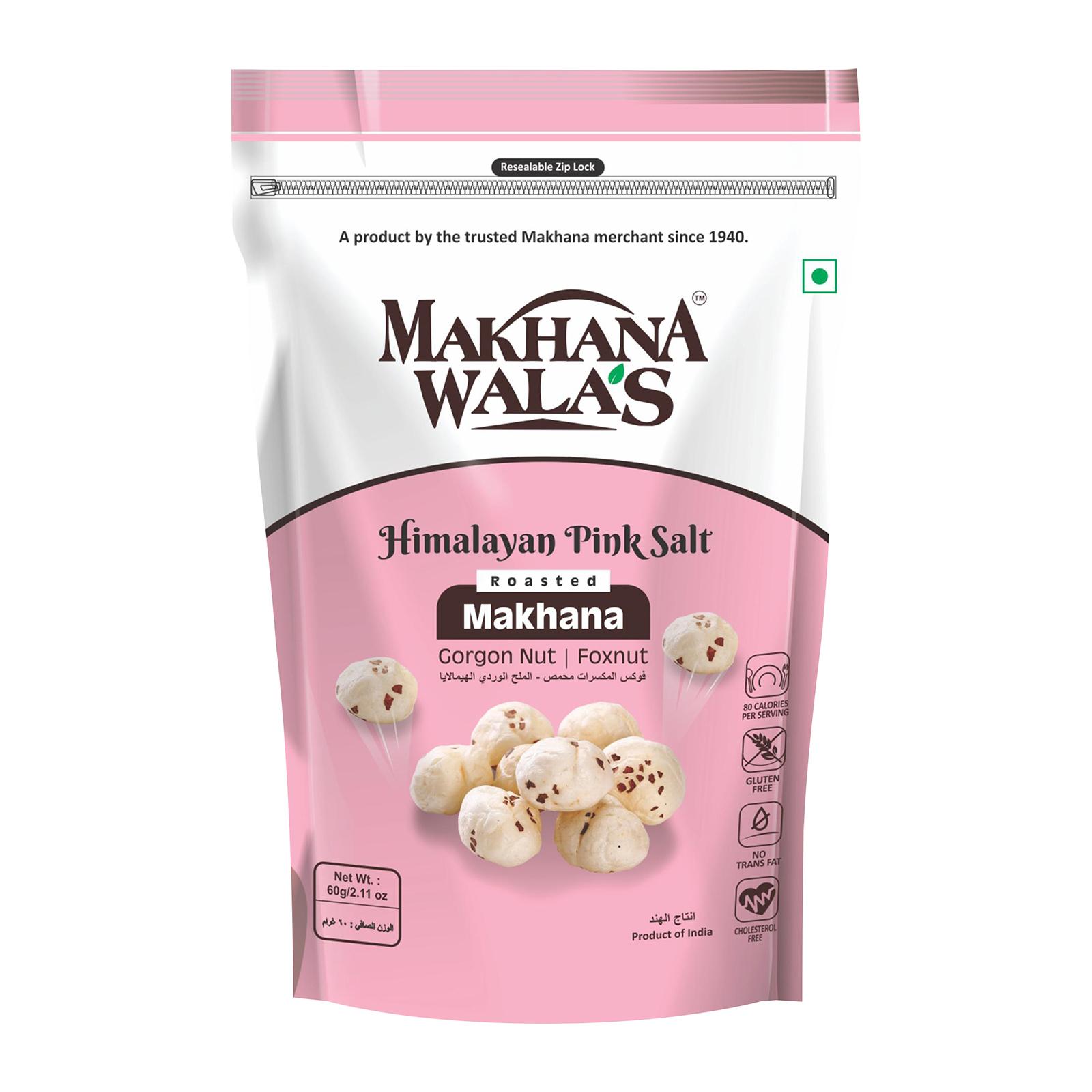 Makhana Wala's Himalayan Pink Salt Roasted Makhana Popped Water Lily Seeds